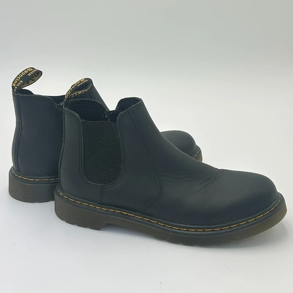 Dr Martens 2976 Chelsea Boots Black Leather Mens 6 Pull On AirWair